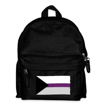 Demisexuelle Pride Flagge - Kinder Rucksack - Schwarz - Vorne