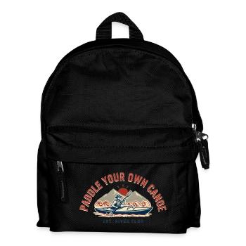 Paddle Your Own Canoe Vintage - Kids' Backpack - black - Front