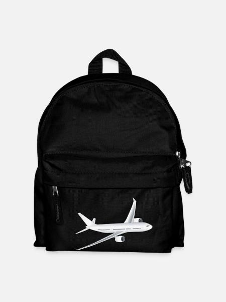 Flugzeug - Kinder Rucksack - Schwarz