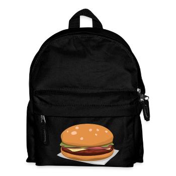 Leckerer Hamburger - Sac à dos Enfant - noir - Devant