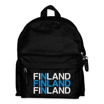 FINLAND flag - Kids' Backpack - black - Front