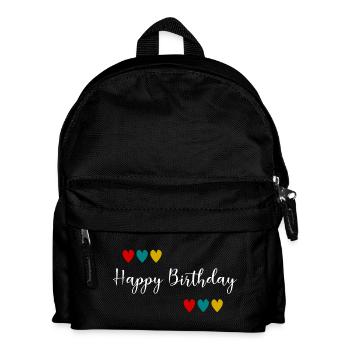 Birthday. HAPPY BIRTHDAY. Happy birthday. - Kids' Backpack - black - Front