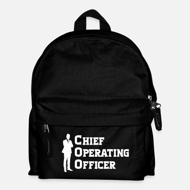 COO - Chief Operating Officer - Kinder Rucksack - Schwarz