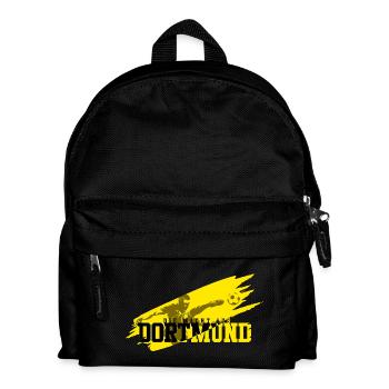 Fussball Dortmund - Kinder Rucksack - Schwarz - Vorne