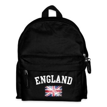 Icône anglaise — drapeau britannique vieilli - Sac à dos Enfant - noir - Devant