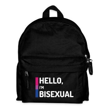 Bonjour, je suis bisexuel - Sac à dos Enfant - noir - Devant