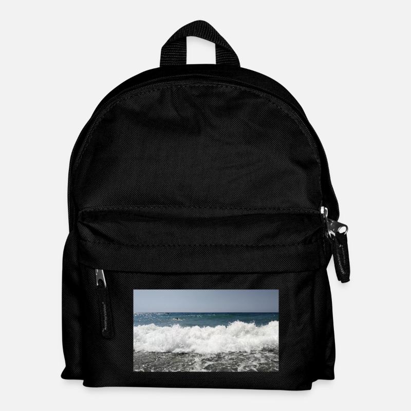 Sea Foam Wave - Kids' Backpack - black