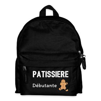 Pâtissière débutante - Sac à dos Enfant - noir - Devant