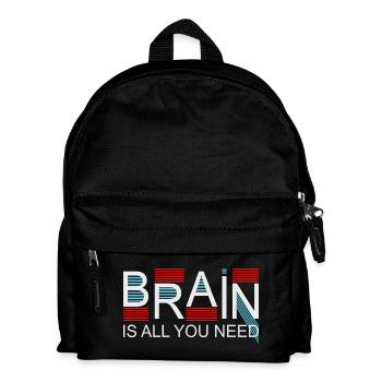 Le cerveau est tout ce dont vous avez besoin - Sac à dos Enfant - noir - Devant