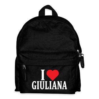 T-Shirt Ich liebe Giuliana T-Shirt Geschenkidee - Kinder Rucksack - Schwarz - Vorne