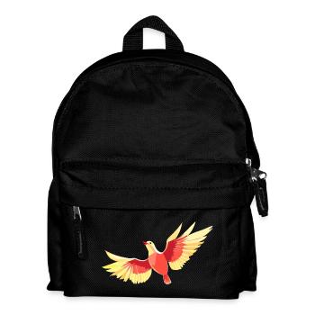 Vogel, der am Himmel schwebt - Kinder Rucksack - Schwarz - Vorne