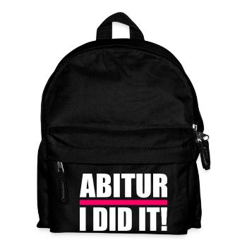 Abitur - Kinder Rucksack - Schwarz - Vorne