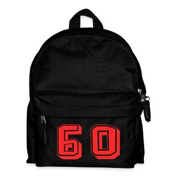 60. 60 ANS. 60e ANNIVERSAIRE. ANNIVERSAIRE 60 ANS. - Sac à dos Enfant - noir - Devant