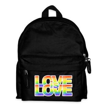Rainbow Love Lettering - Kids' Backpack - black - Front