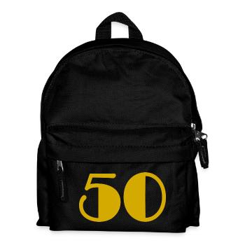50. 50 ANS. 50e ANNIVERSAIRE. ANNIVERSAIRE 50 ANS. - Sac à dos Enfant - noir - Devant