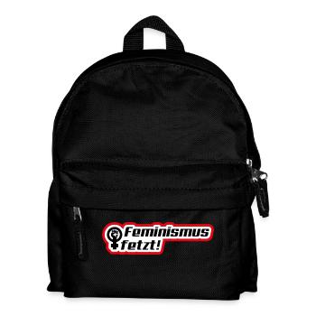 Feminismus fetzt! - Kinder Rucksack - Schwarz - Vorne