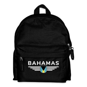 Bahamas Fans: Tropisches Design - Kinder Rucksack - Schwarz - Vorne