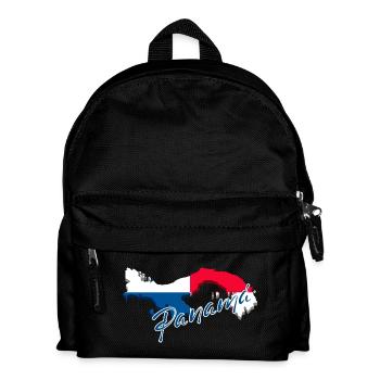 Flag of Panama, map flag of Panama - Kids' Backpack - black - Front