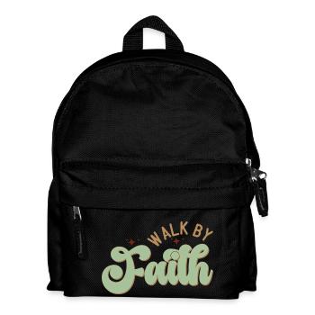 Walk by Faith - Kinder Rucksack - Schwarz - Vorne