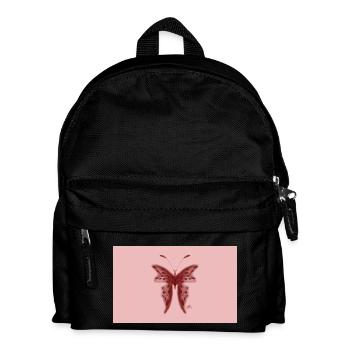 Pink Butterfly for Boys with Style - Kids' Backpack - black - Front