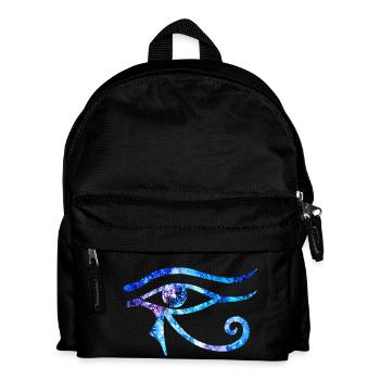 Cosmic Eye Of Horus - Blue and Purple Version - Kids' Backpack - black - Front