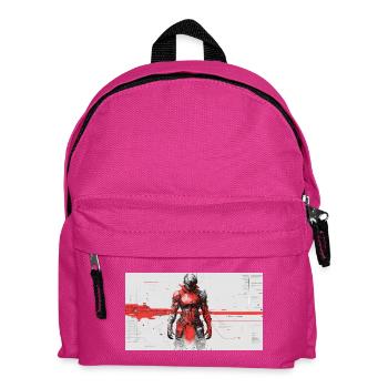 Futuristic Cyber Samurai - Kids' Backpack - fuchsia - Front