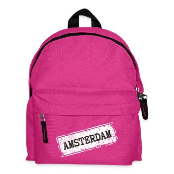 Amsterdam Street Style - Kinder Rucksack - Fuchsia - Vorne