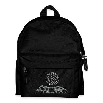 Futuristic Grid Globe Design - Kids' Backpack - black - Front