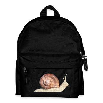 snail - Kids' Backpack - black - Front