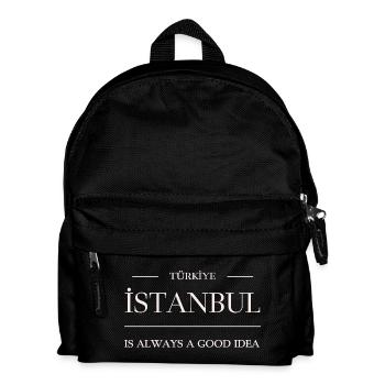Türkiye, Istanbul immer eine gute Idee - Istanbul - Kinder Rucksack - Schwarz - Vorne
