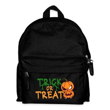 Citrouille d’Halloween Trick or Treat - Sac à dos Enfant - noir - Devant