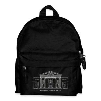 Musée d’art de Baltimore, dessin à la main, États-Unis - Sac à dos Enfant - noir - Devant