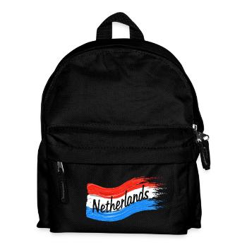 Drapeau néerlandais - Sac à dos Enfant - noir - Devant