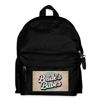 Brautjungfer Retro Schriftzug - Kinder Rucksack - Schwarz - Vorne