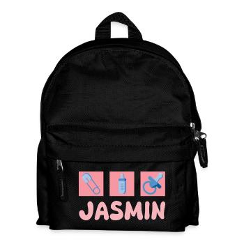 Jasmin as a pacifier - Kids' Backpack - black - Front