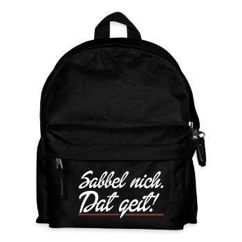 Dat geit - Kinder Rucksack - Schwarz - Vorne