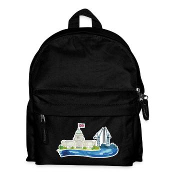 Belfast Skyline City Hall & Cranes UK - Kids' Backpack - black - Front