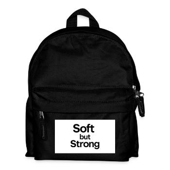 minimalist_typography_t-shirt_design-_black_tex - Kids' Backpack - black - Front