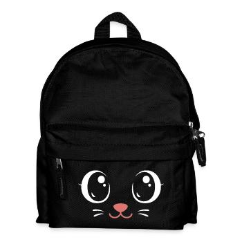 Karnevals Mieze | Big Face Kostüm Verkleidung - Kinder Rucksack - Schwarz - Vorne
