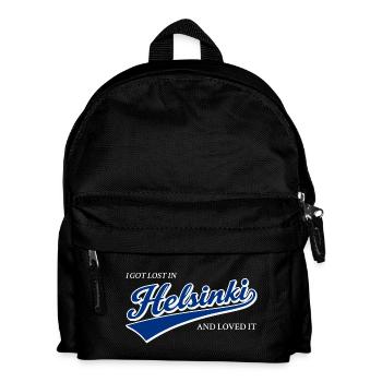 Ich habe mich in Helsinki verlaufen und es geliebt - Kinder Rucksack - Schwarz - Vorne