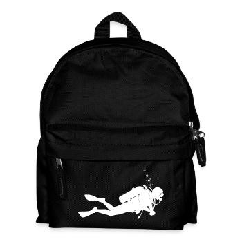 Kurz und klar Diving - Kinder Rucksack - Schwarz - Vorne
