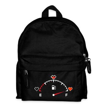 Valentine's Day Heart Gauge - Kids' Backpack - black - Front