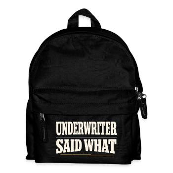 Courtiers en prêts hypothécaires, agents de prêt, - Sac à dos Enfant - noir - Devant