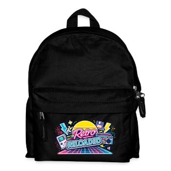 Retro Reloaded Neon Grid - Kids' Backpack - black - Front