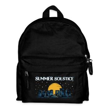Litha Pagan Summer Solstice Midsummer Midsommar - Kids' Backpack - black - Front