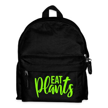 Sigle végétarien végan drôle de Eat Plants - Sac à dos Enfant - noir - Devant