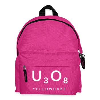 Uranium Investor U3O8 Yellowcake-Shirt - Kinder Rucksack - Fuchsia - Vorne