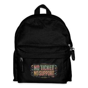No Ticket No Support - Computer Science Work Job - Kids' Backpack - black - Front