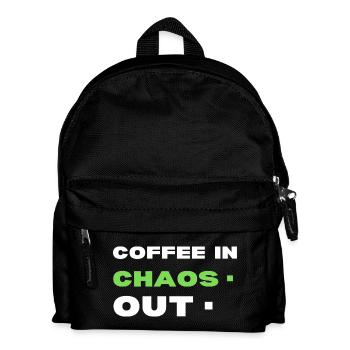 Coffee in chaos. Out  - Kids' Backpack - black - Front