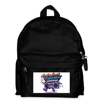 Analog Heart, Digital World - Kids' Backpack - black - Front